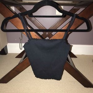Black Topshop Crop Top
